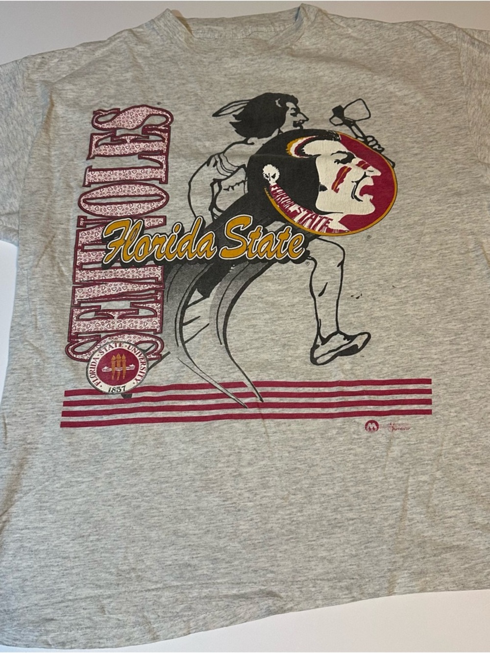Vtg 90s Florida State Seminoles FSU T-Shirt Big Logo